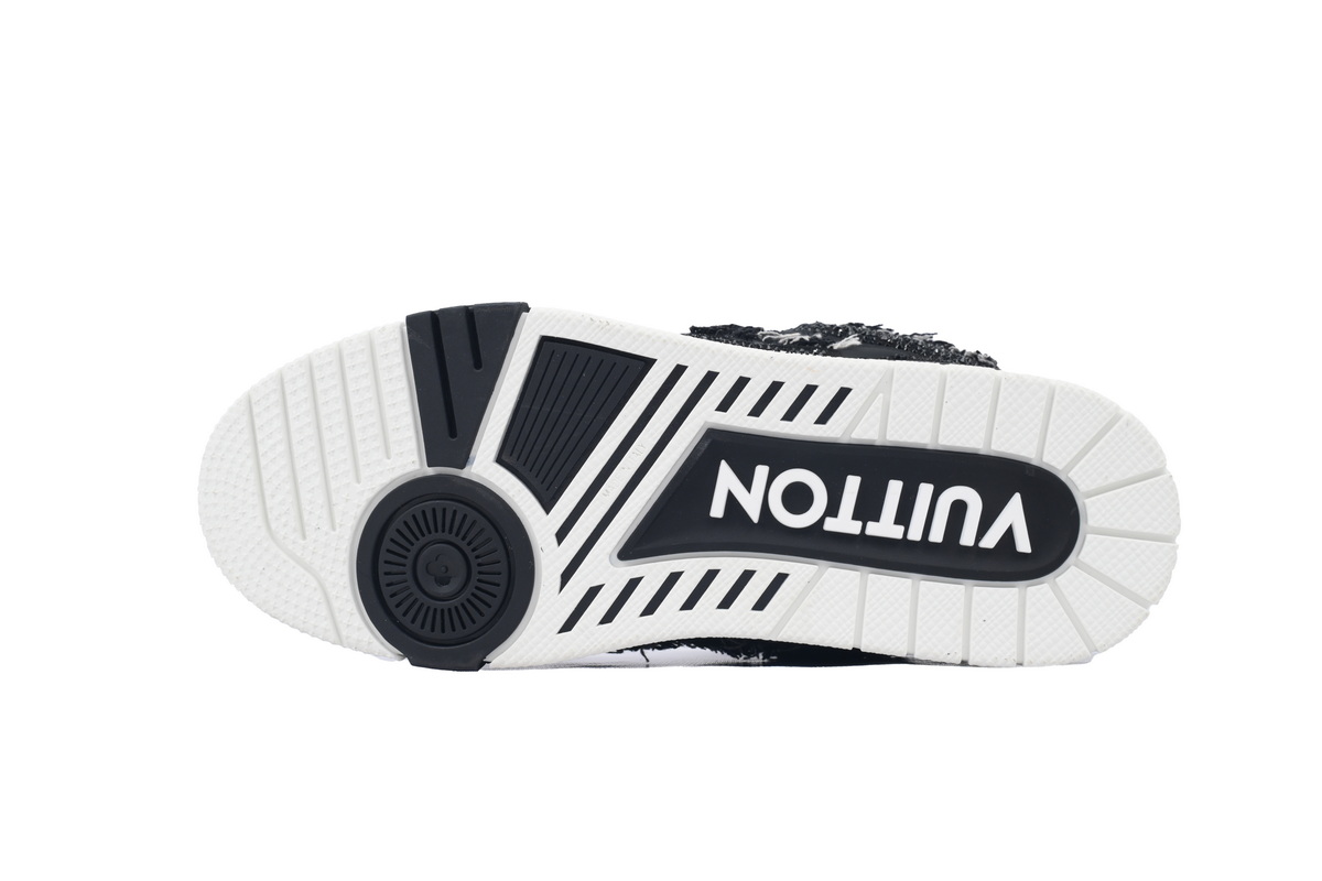 EM Sneakers Louis Vuitton LV Skate Sneaker Horse Hair Black Diamond