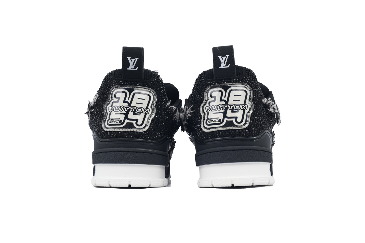EM Sneakers Louis Vuitton LV Skate Sneaker Horse Hair Black Diamond