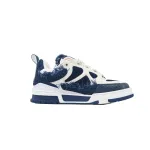 EM Sneakers Louis Vuitton LV Skate Sneaker Horse Hair Blue Diamond