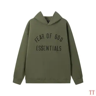 EM Sneakers Fear of God × Essentials Hoodie & Sweatpant Set -20tx09 Dark Green 02