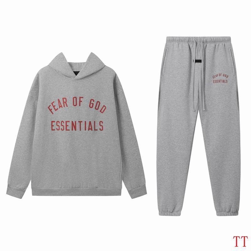 EM Sneakers Fear of God × Essentials Hoodie & Sweatpant Set -20tx09 Gray
