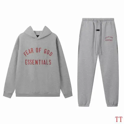 EM Sneakers Fear of God × Essentials Hoodie & Sweatpant Set -20tx09 Gray 01