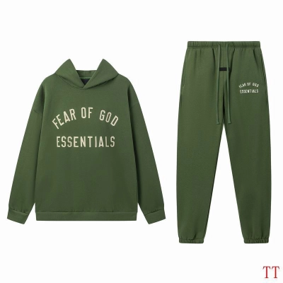 EM Sneakers Fear of God × Essentials Hoodie & Sweatpant Set -20tx09 Green 01