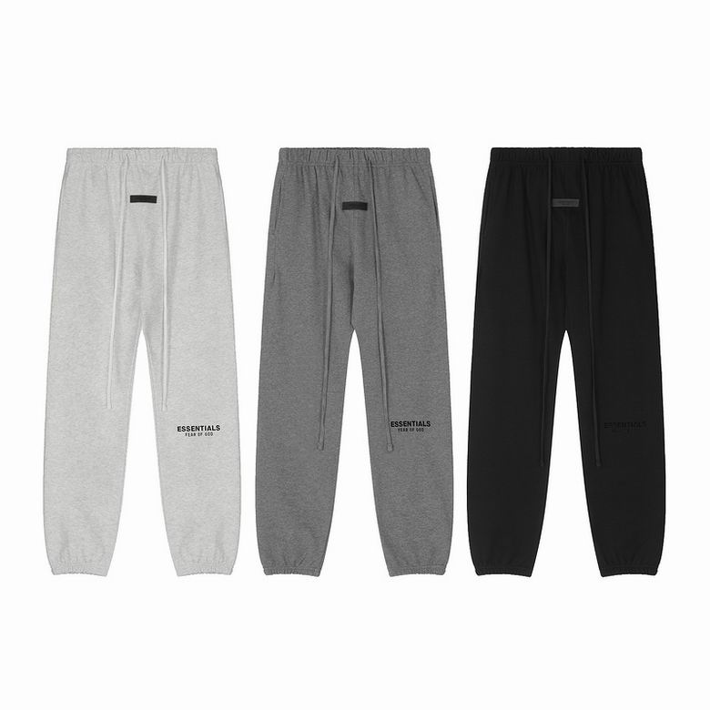 EM Sneakers Fear of God × Essentials Hoodie & Sweatpant Set -3519 White/Black/Gray