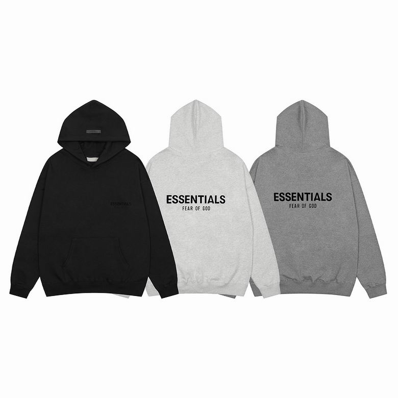 EM Sneakers Fear of God × Essentials Hoodie & Sweatpant Set -3519 White/Black/Gray