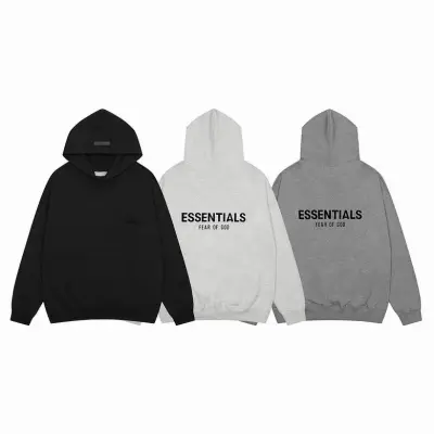 EM Sneakers Fear of God × Essentials Hoodie & Sweatpant Set -3519 Light Gray/Black/Dark Gray 02