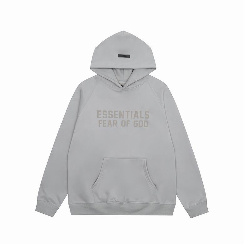 EM Sneakers Fear of God × Essentials Hoodie & Sweatpant Set -3521 White/Orange/Gray