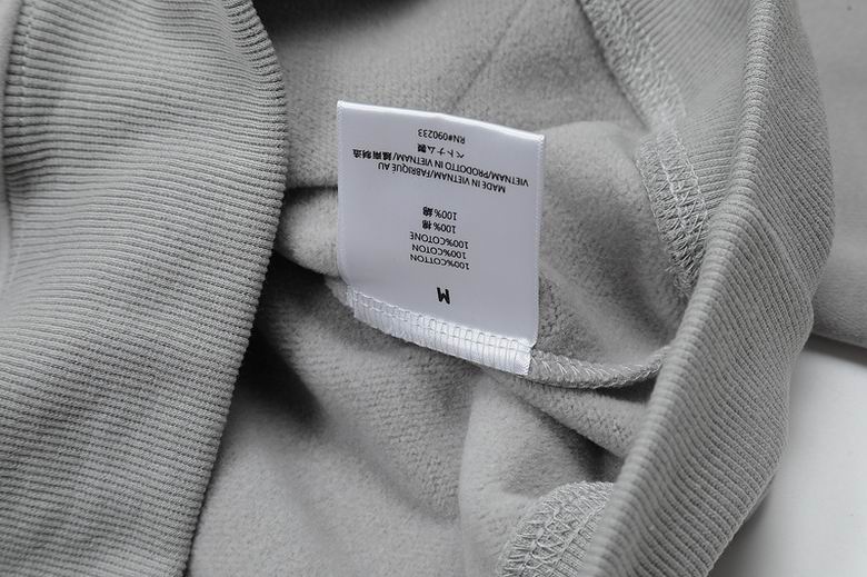 EM Sneakers Fear of God × Essentials Hoodie & Sweatpant Set -3521 White/Orange/Gray