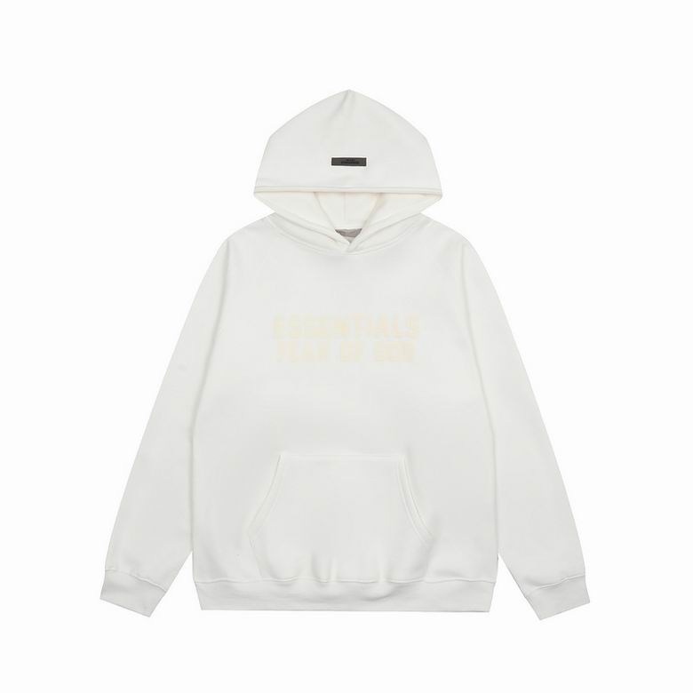 EM Sneakers Fear of God × Essentials Hoodie & Sweatpant Set -3521 White/Orange/Gray