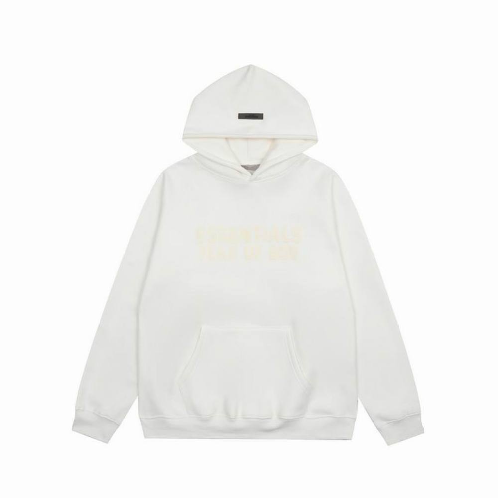 EM Sneakers Fear of God × Essentials Hoodie & Sweatpant Set -3521 White/Orange/Gray