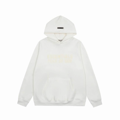 EM Sneakers Fear of God × Essentials Hoodie & Sweatpant Set -3521 White/Orange/Gray 02