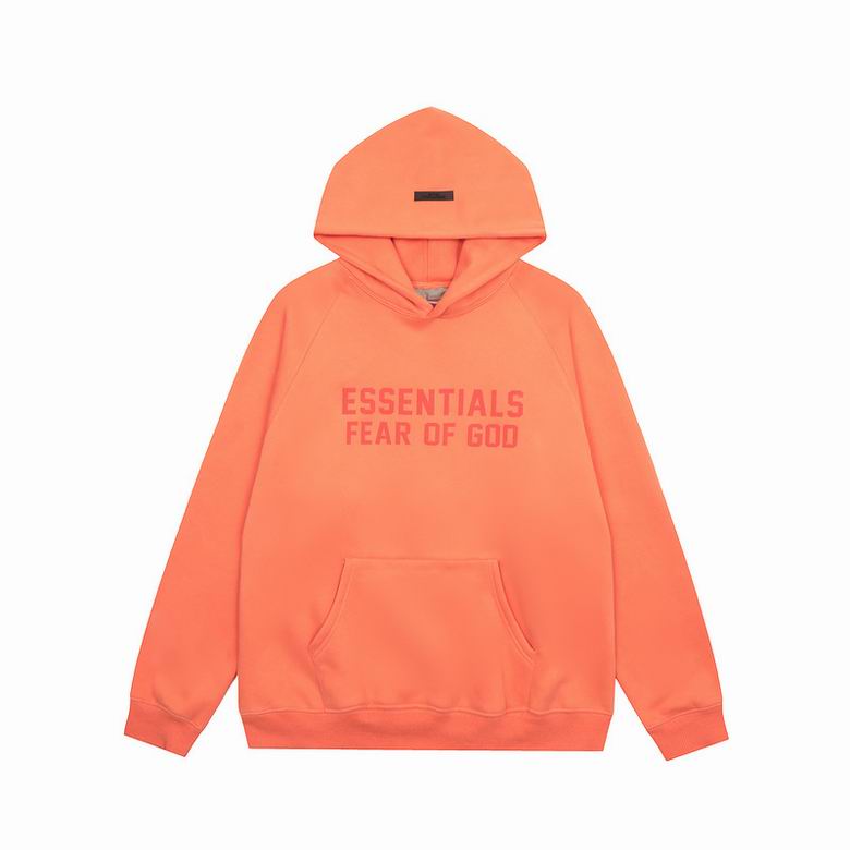 EM Sneakers Fear of God × Essentials Hoodie & Sweatpant Set -3521 White/Orange/Gray