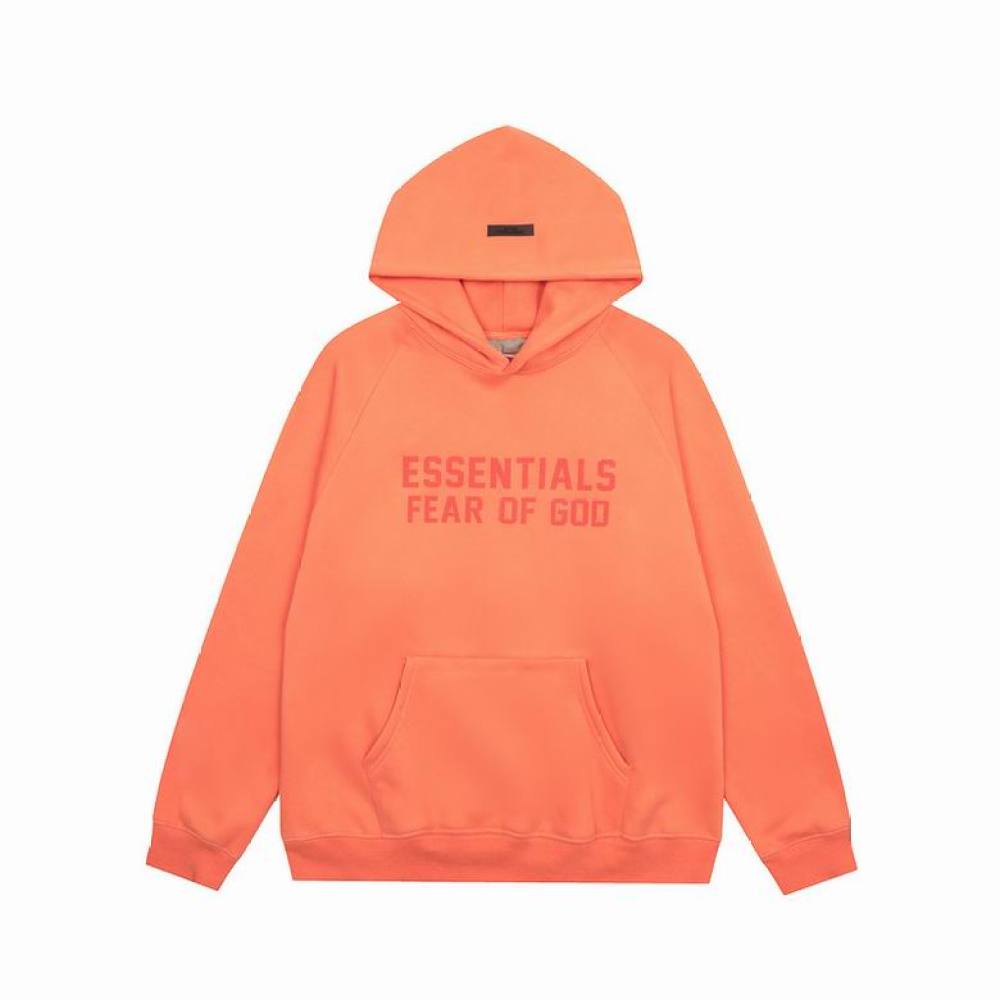 EM Sneakers Fear of God × Essentials Hoodie & Sweatpant Set -3521 White/Orange/Gray