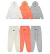 EM Sneakers Fear of God × Essentials Hoodie & Sweatpant Set -3521 White/Orange/Gray
