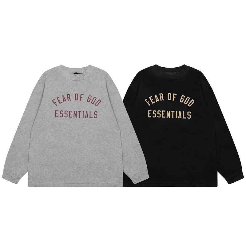 EM Sneakers Fear of God × Essentials Sweatshirt -836 Black & Gray