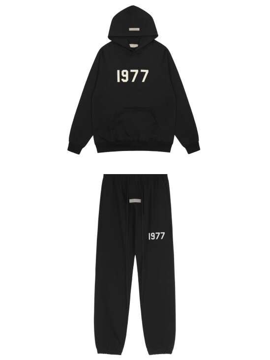 EM Sneakers Fear of God Hoodie & Sweatpant Set -1511 Black