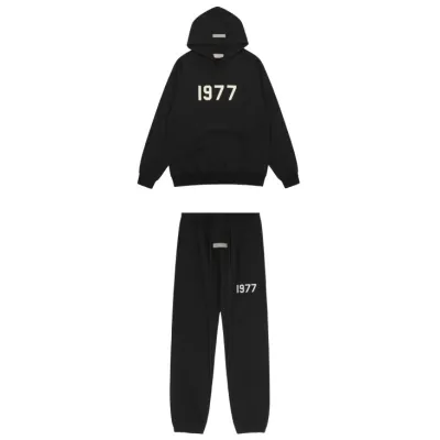 EM Sneakers Fear of God Hoodie & Sweatpant Set -1511 Black 01