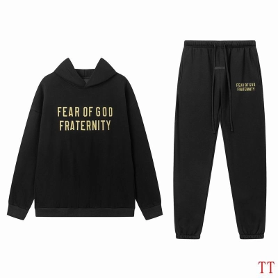 EM Sneakers Fear of God Hoodie & Sweatpant Set -20tx08 Black 01