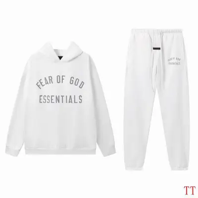 EM Sneakers Fear of God × Essentials Hoodie & Sweatpant Set -20tx09 White 01