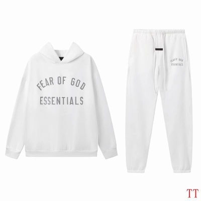 EM Sneakers Fear of God × Essentials Hoodie & Sweatpant Set -20tx09 White 01
