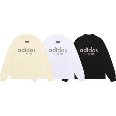 EM Sneakers Fear of God × Adidas Sweatshirt -1922 White/Black/Yellow 02