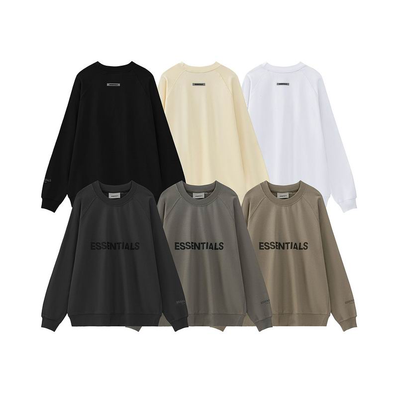EM Sneakers Fear of God × ESSENTIALS Sweatshirt -2909 Gray/White/Brown/Green/Yellow/Black