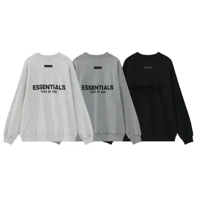 EM Sneakers Fear of God × ESSENTIALS Sweatshirt -2917 Black/Gray/White 02