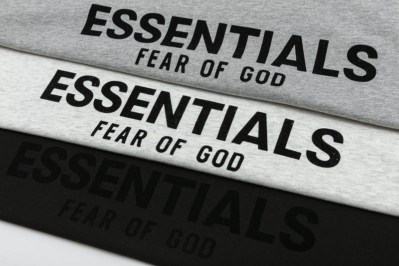 EM Sneakers Fear of God × ESSENTIALS Sweatshirt -2917 Black/Gray/White