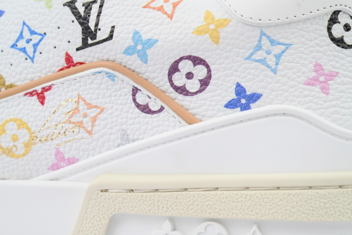 EM Sneakers Louis Vuitton Trainer Murakami Takashi White