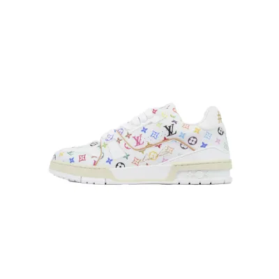 EM Sneakers Louis Vuitton Trainer Murakami Takashi White 01