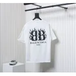 EM Sneakers Balenciaga 25ss Flame Double B Letter Print T-shirt White