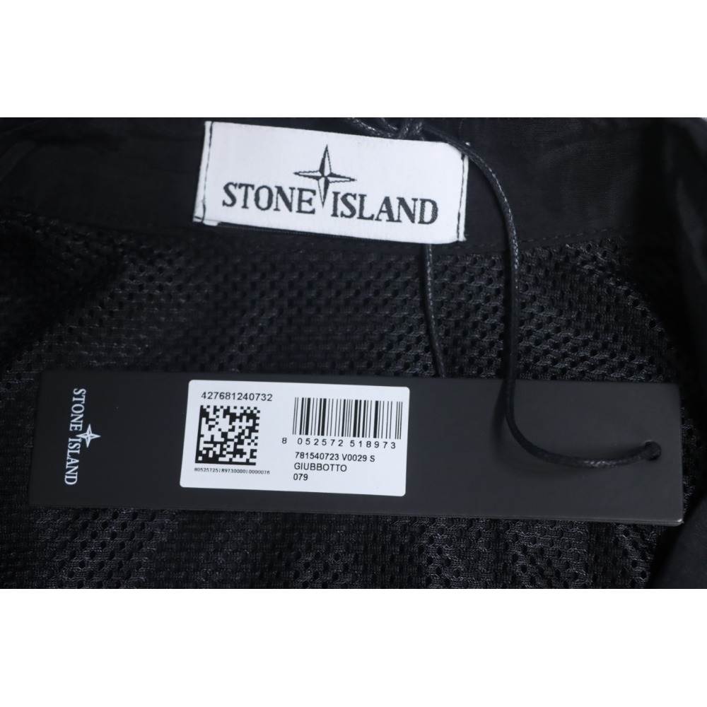 EM Sneakers Stone Island Black Label Multi-zip Shirt Jacket Black