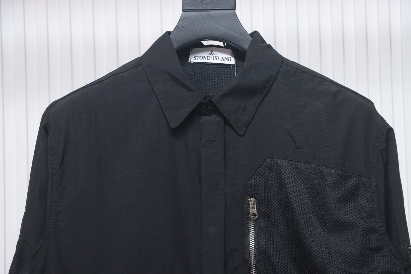 EM Sneakers Stone Island Black Label Multi-zip Shirt Jacket Black