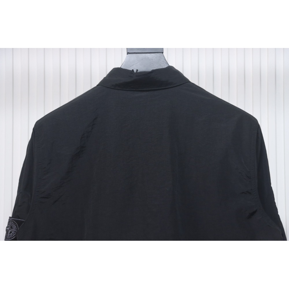 EM Sneakers Stone Island Black Label Multi-zip Shirt Jacket Black