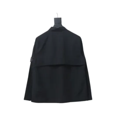 EM Sneakers Stone Island Black Label Multi-zip Shirt Jacket Black 02