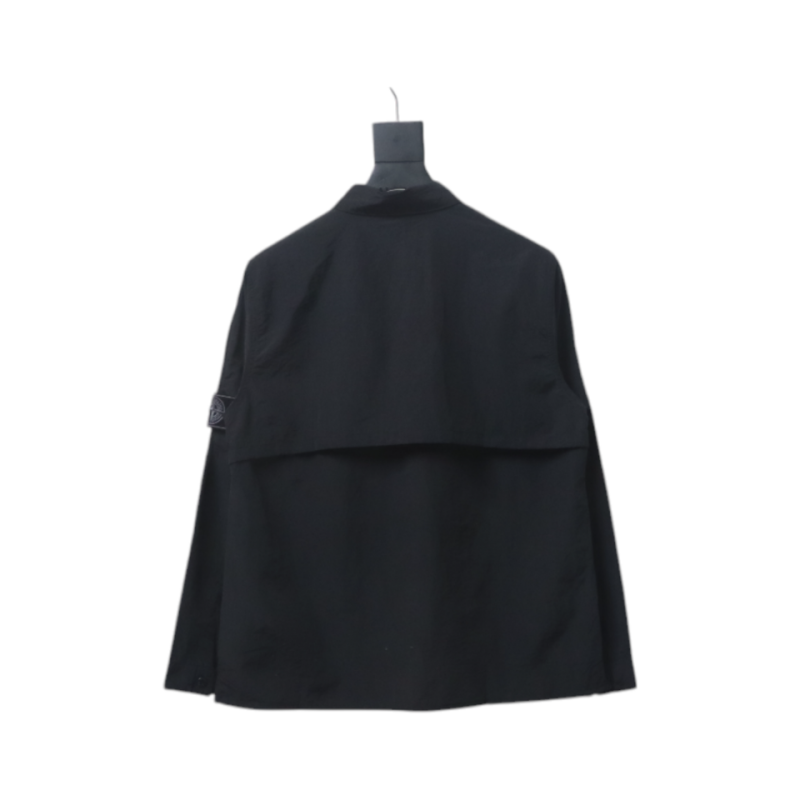 EM Sneakers Stone Island Black Label Multi-zip Shirt Jacket Black