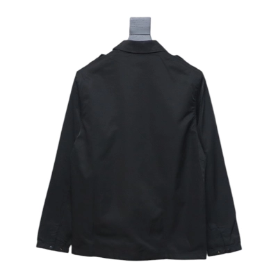 EM Sneakers Stone Island Shoulder Sleeve Badge Shirt Jacket Coat Black 02