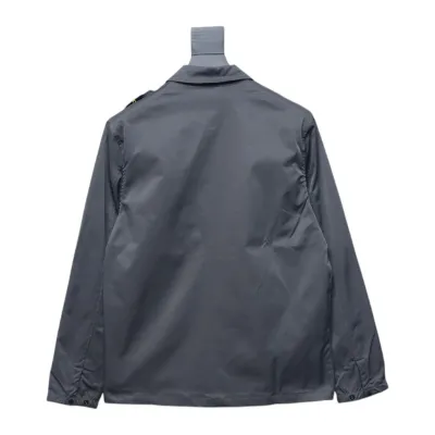 EM Sneakers Stone Island Shoulder Sleeve Badge Shirt Jacket Coat Dark Gray 02