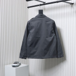 EM Sneakers Stone Island Shoulder Sleeve Badge Shirt Jacket Coat Dark Gray