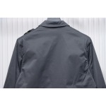 EM Sneakers Stone Island Shoulder Sleeve Badge Shirt Jacket Coat Dark Gray