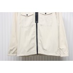 EM Sneakers Stone Island Shoulder Sleeve Badge Shirt Jacket Coat White
