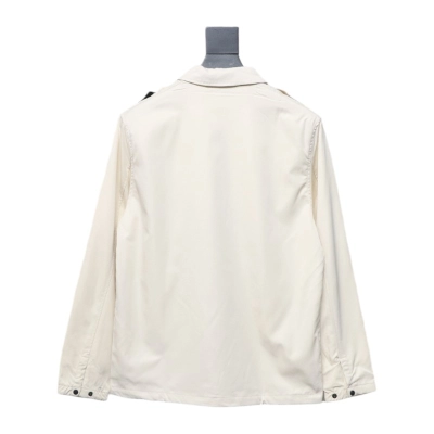 EM Sneakers Stone Island Shoulder Sleeve Badge Shirt Jacket Coat White 02