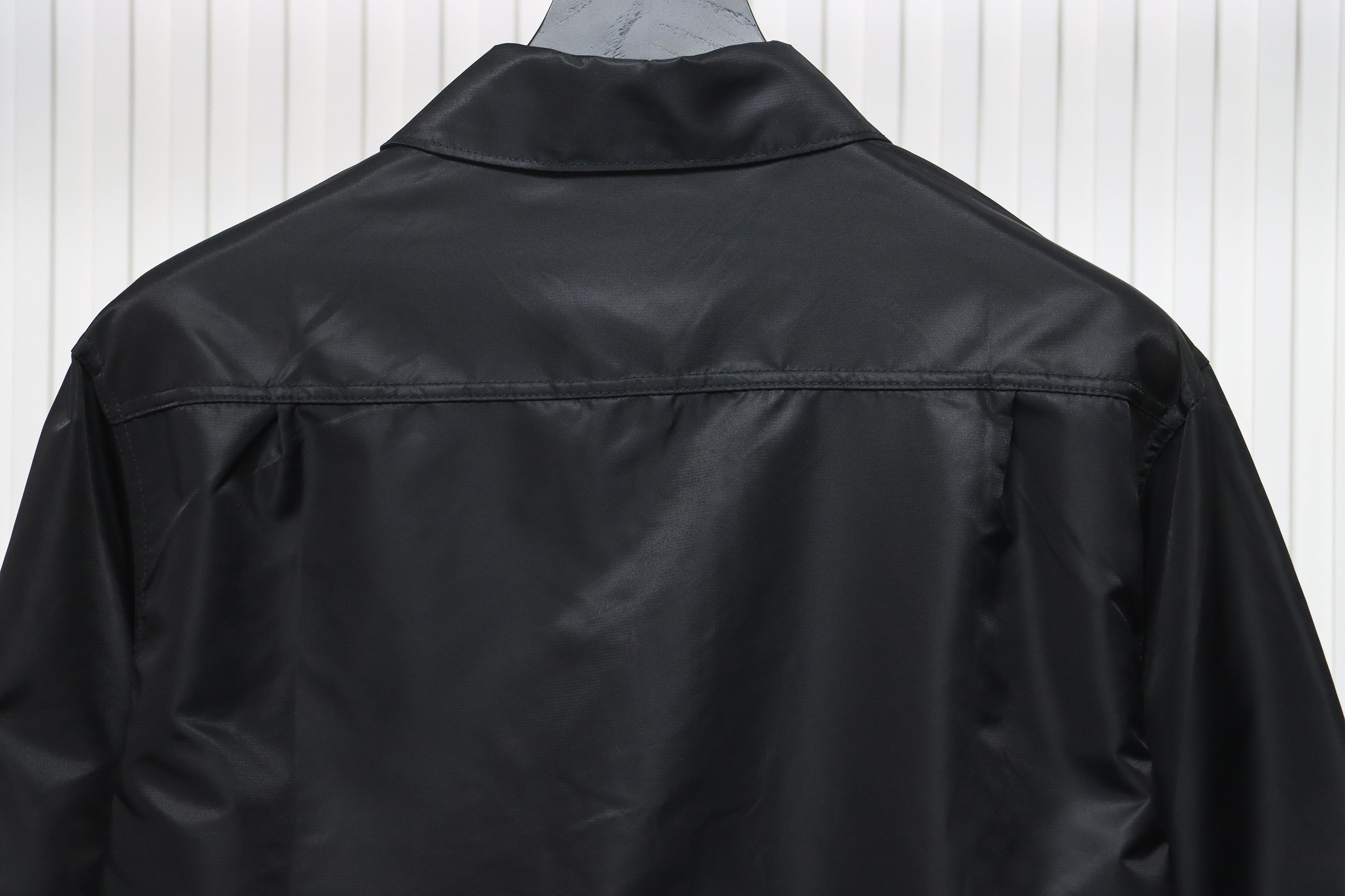 EM Sneakers Stone Island Zipper Pocket Sleeve Shirt Jacket Black