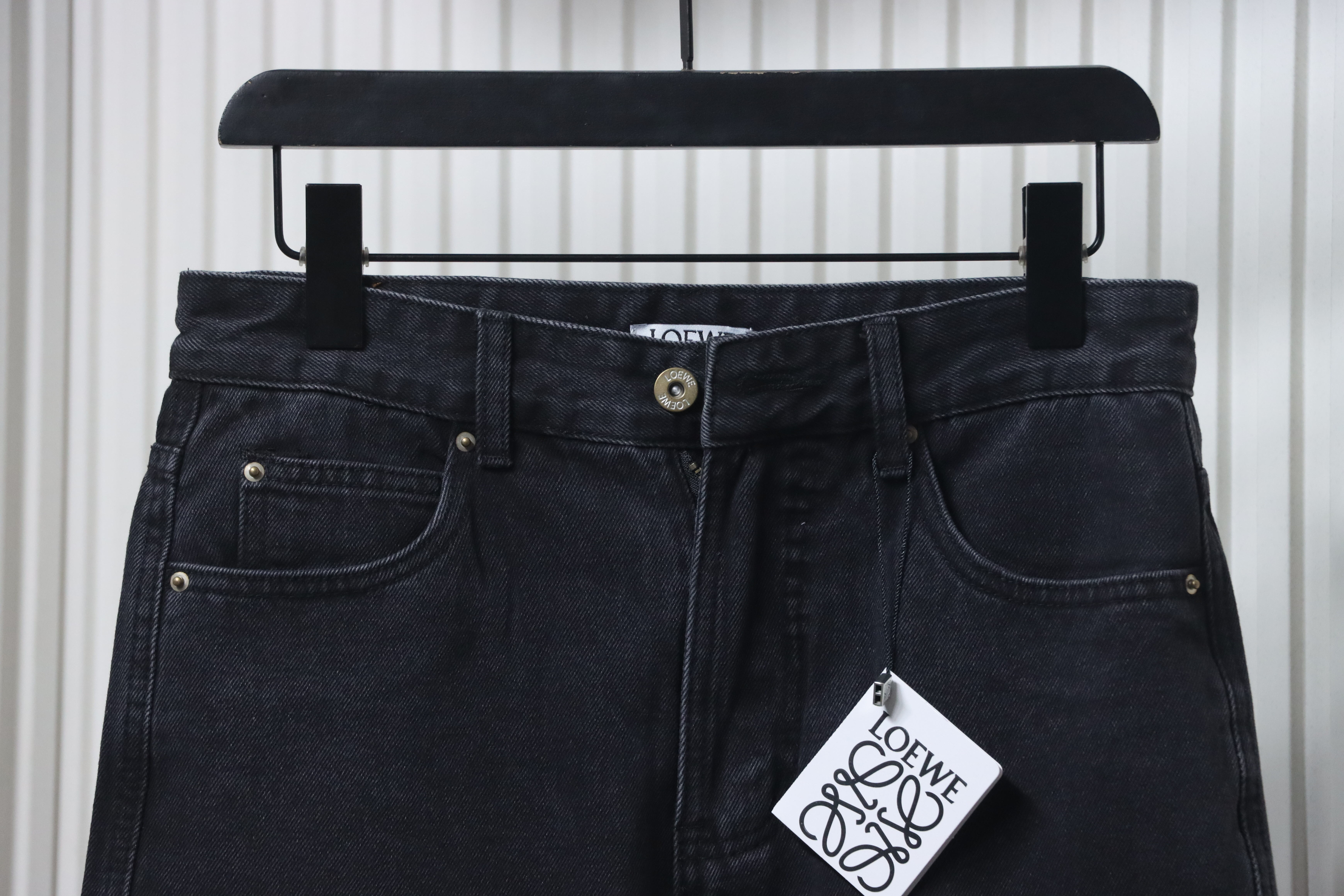 EM Sneakers Loewe Anagram Denim Jeans Black