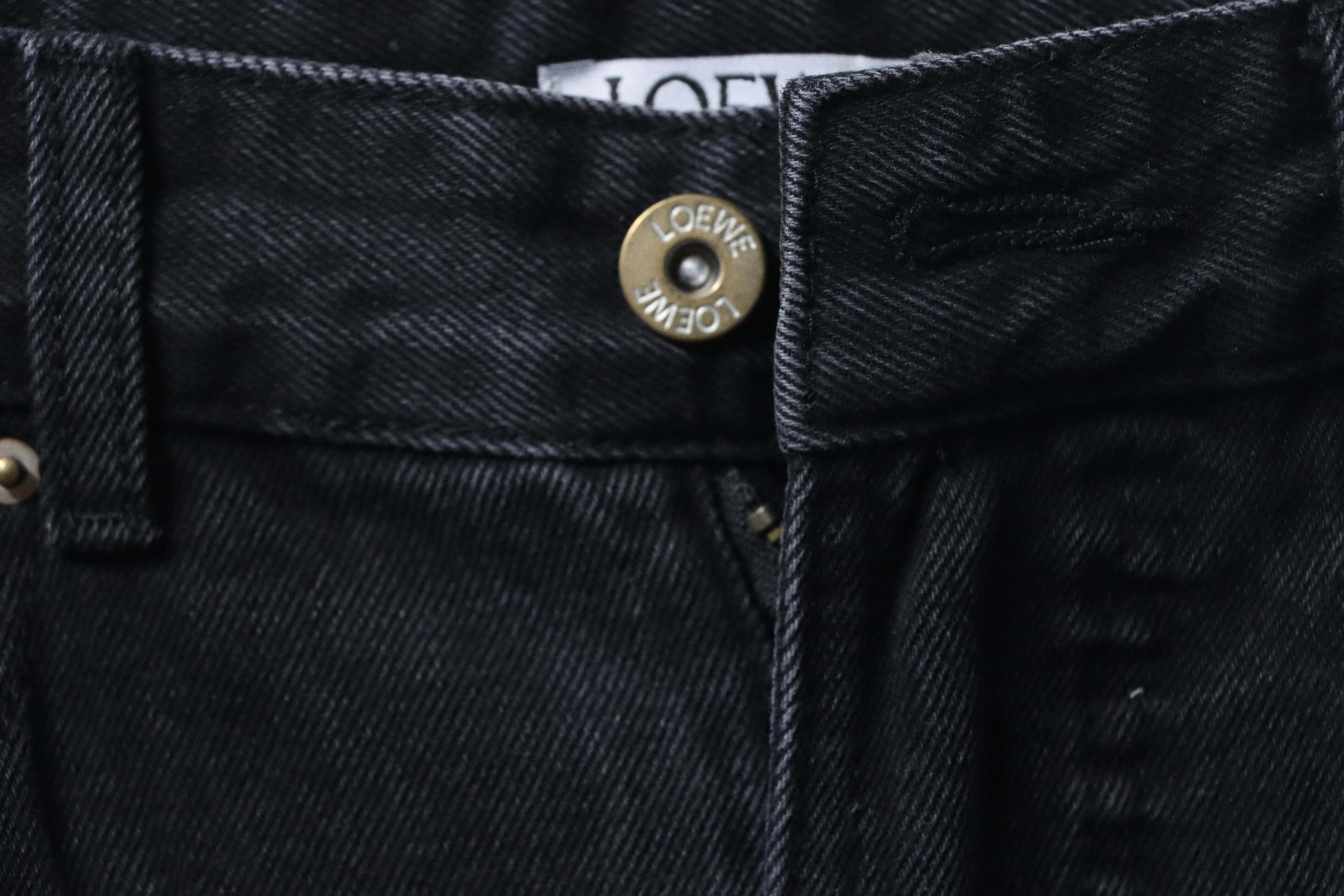 EM Sneakers Loewe Anagram Denim Jeans Black