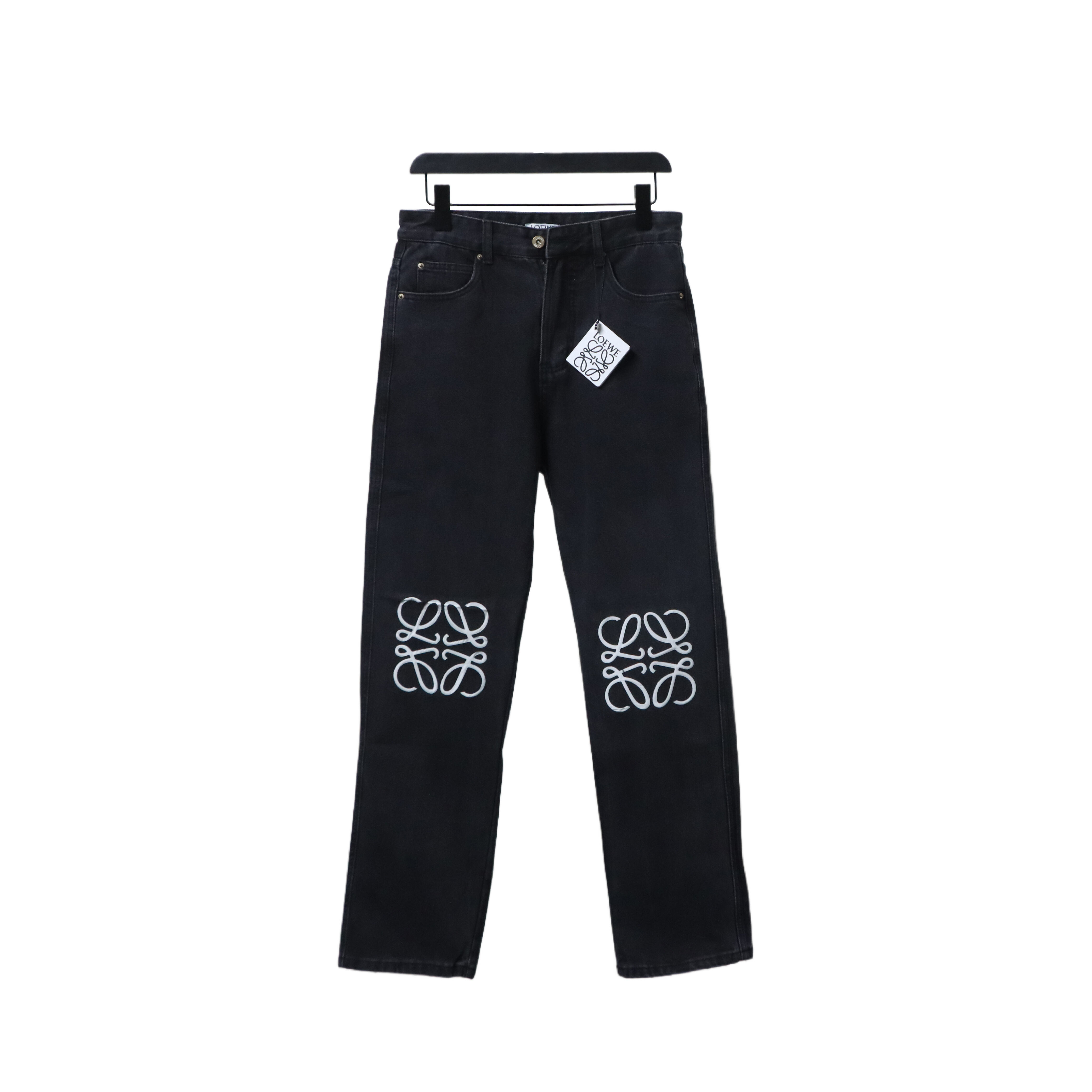 EM Sneakers Loewe Anagram Denim Jeans Black