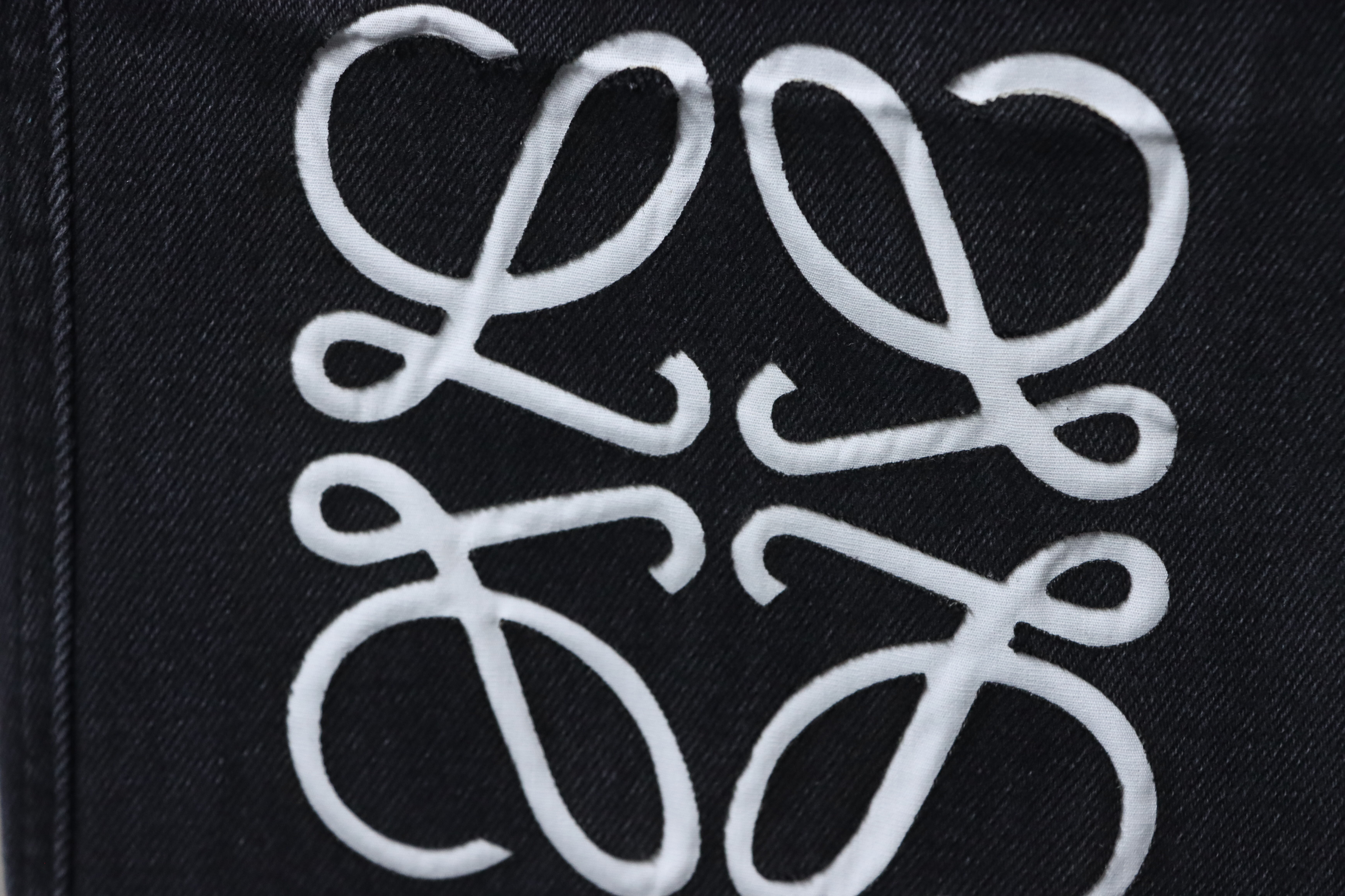 EM Sneakers Loewe Anagram Denim Jeans Black