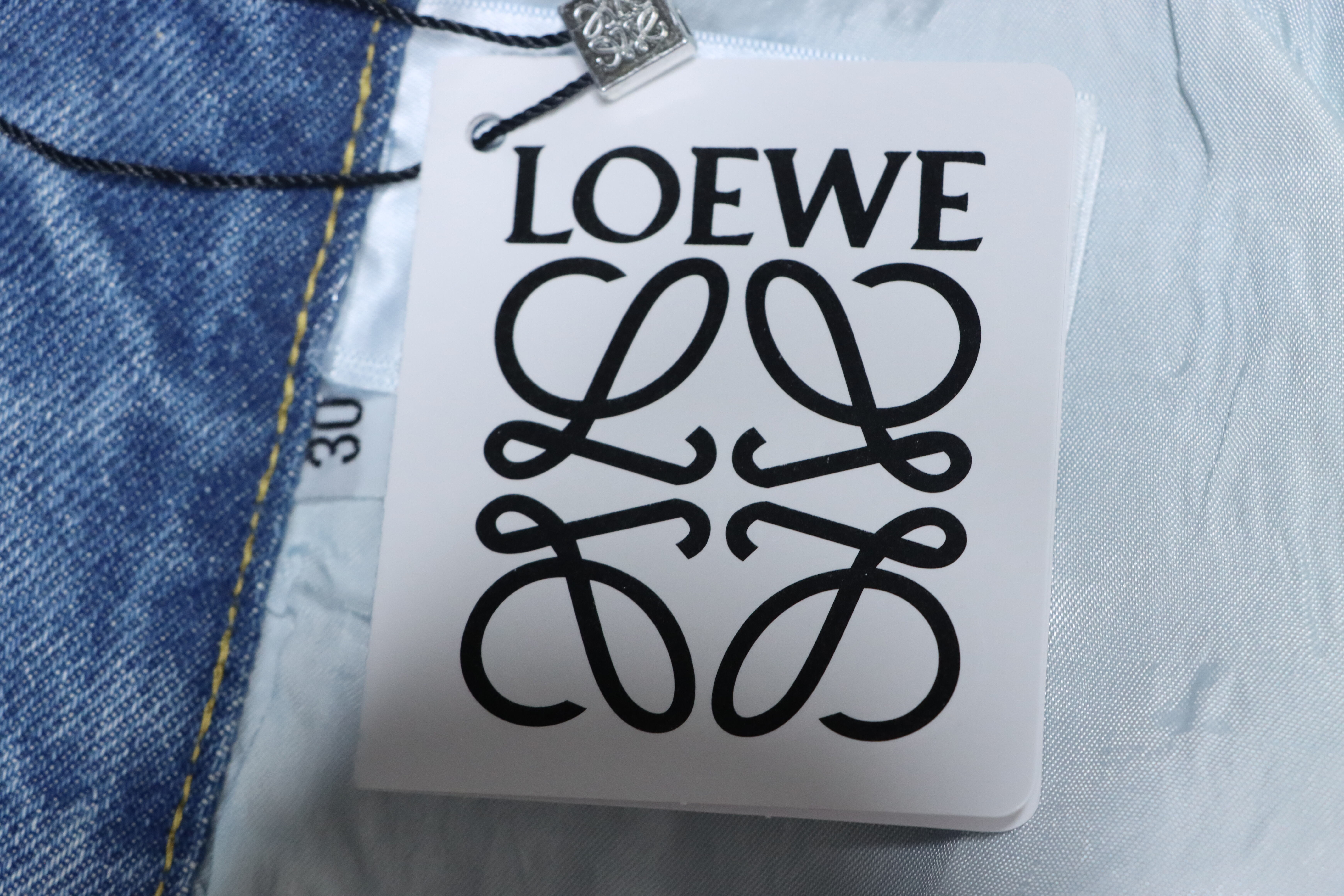 EM Sneakers Loewe Anagram Denim Jeans Blue