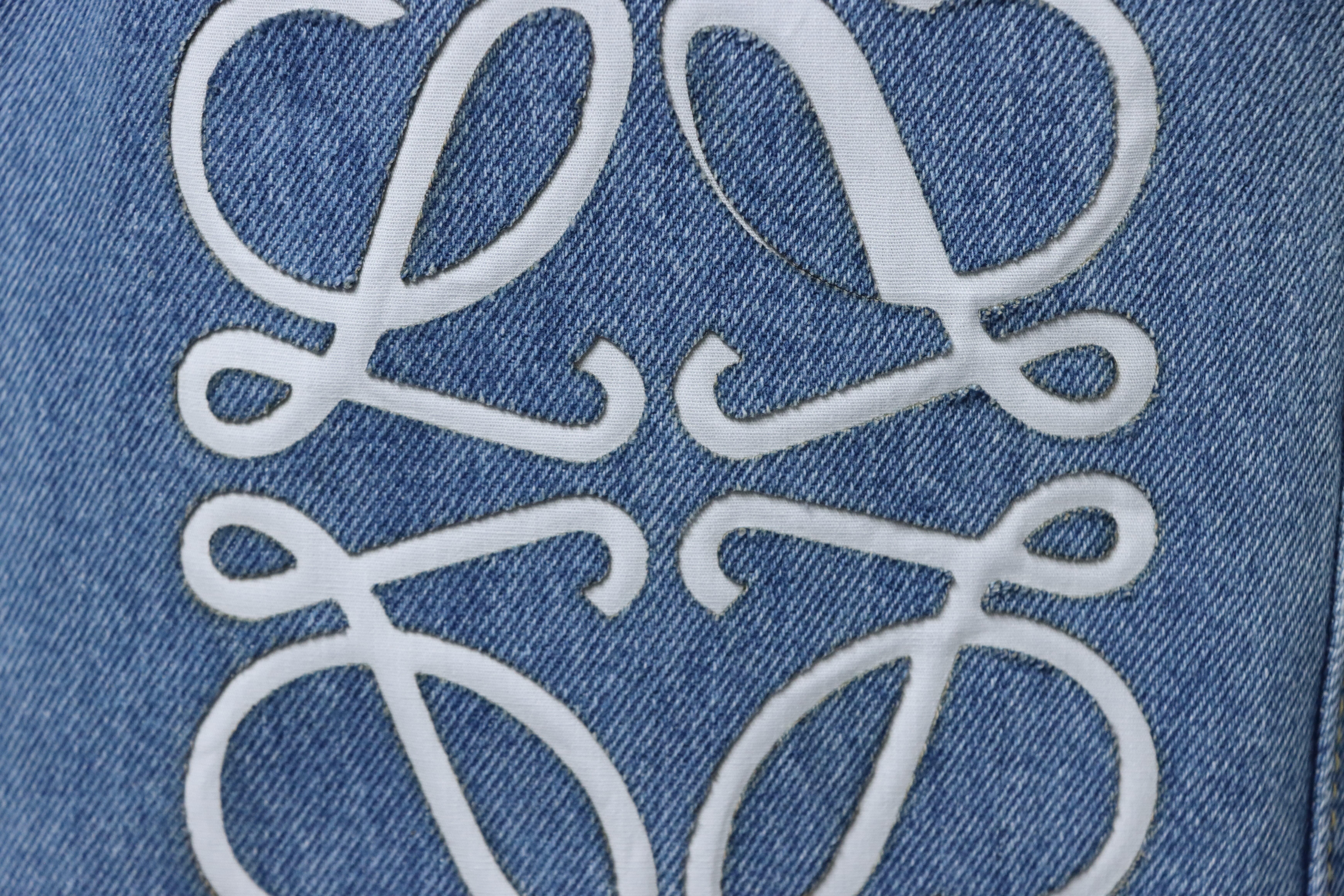 EM Sneakers Loewe Anagram Denim Jeans Blue