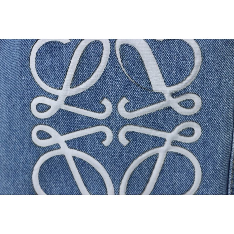 EM Sneakers Loewe Anagram Denim Jeans Blue